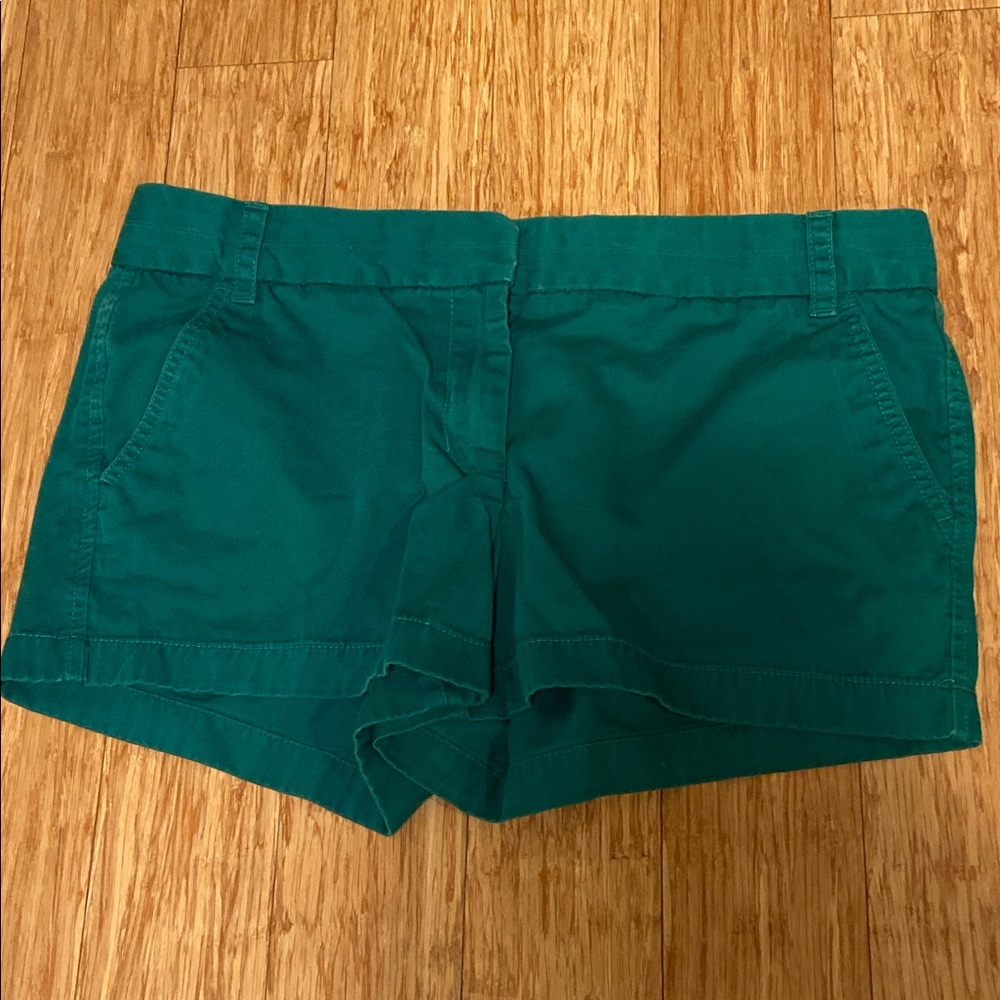 J.Crew Green Chino Shorts